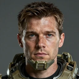 The face of the Halo guy. Ultra realistic. Realistic. 4k.