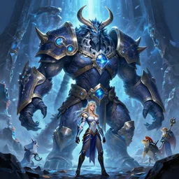 ruiner nergigante boss of monster hunter world iceborn worldboss guild raid digital painting bioluminance alena aenami artworks in 4 k design by lois van baarle by sung choi by john kirby and artgerm style pascal blanche and magali villeneuve