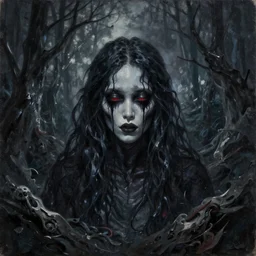 An oil painting of nightmares