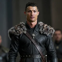 cristiano ronaldo of game of thrones, movie still frame, professional photograph snapshot, epic, 4 k