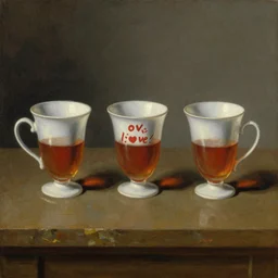 three cups only do i propose for sensible men. one for health, the second for love and pleasure, the third for sleep ; when these have been drunk up, wise guests make for home, in the style of a beautiful neoclassical rococo painting by the great masters, oil on canvas, thick palette knife