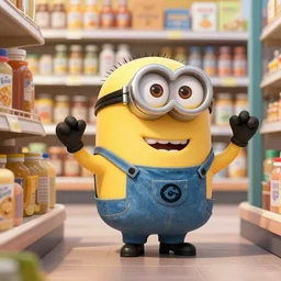 gru from despicable me robs a grocery shop