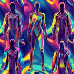 fabric pattern stylish futuristic design sleek modern colorful primary colors amazing sci - fi outfit clear hq