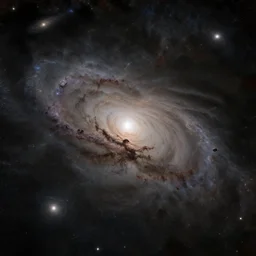 dark space, muted nebula, galaxies, painted by greg rutkowski