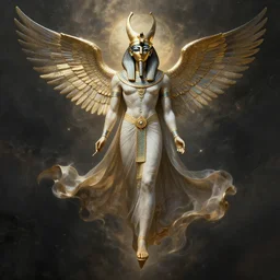thoth the egyptian god floating beautifully, fantasy, dramatic, intricate, elegant, highly detailed, digital painting, artstation, concept art, smooth, sharp focus, illustration, art by Gustave Dore, octane render