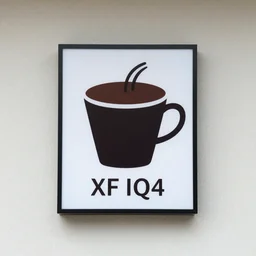 coffee sign, XF IQ4, f/1.4, ISO 200, 1/160s, 8K, RAW, unedited, symmetrical balance, in-frame, Facial Retouch