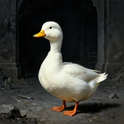 thinking of duck, giger beksinski