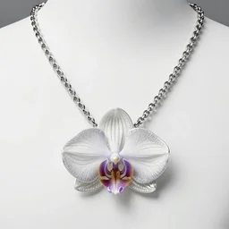 an orchid jewelry necklace made by tiffany jewelers, trending on artstationhd, sharp focus, ultra detailed
