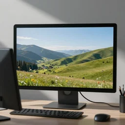 monet was fuming at the computer, by monet