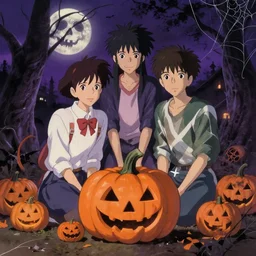 halloween, perfect art, trending on pixiv fanbox, painted by greg rutkowski makoto shinkai takashi takeuchi studio ghibli, akihiko yoshida,