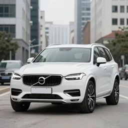 a beautiful, sharp focus, clean lines. an urban cityscape with a white volvo xc 4 0 on the street. vaporwave ombre rendering. outrun style. trending on artstation. recommended for you behance. by chris moore. by edward hopper. ambient occlusion. digital matte painting. metropolis filmic. gotham city.