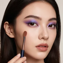 closeup portrait of a girl, royal liquid wooden makeup, studio light, by terry richardson, 8 5 mm