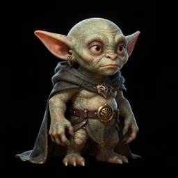 lonely lord of the rings goblin, black background, extremely detailed, sharp focus, wide view, smooth, digital illustration, by james jean, by rossdraws, frank franzzeta, mcbess, sakimichan, brosmind, steve simpson