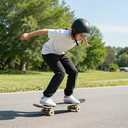 skater on road