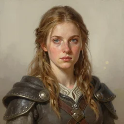 housecarl lydia from skyrim, portrait, illustration, rim light, top light, perfectly shaded, soft painting, art by krenz cushart and wenjun lin