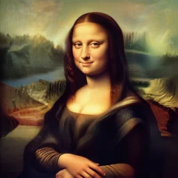Ariana Grande as the Mona Lisa, photorealistic