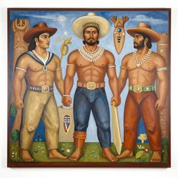 mexican muralism painting of the fourth transformation of mexico, by siqueiros