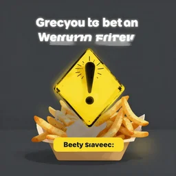 an instagram post warning about the dangers of french fries
