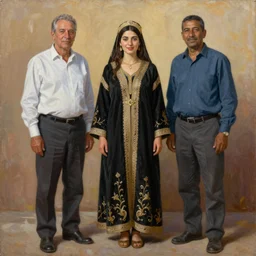 Richard Schmid and Jeremy Lipking and Antonio Rotta full length portrait painting of a young beautiful traditonal berber woman from north africa