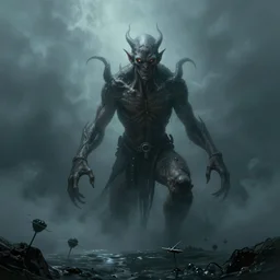 cthulhu emerging from the ocean, full body shot, matte painting, glorious, unsettling, misty, by lovecraft and greg rutkowski, luis royo and wayne barlowe, artstation
