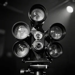 a haunting portrait of a supernatural being, headshot, stage lighting, kodak eastman double - x black - and - white 5 2 2 2 film stock, panavision millennium xl 2, 1 9 3 0 s -'4 0 s baltar lenses, octane render