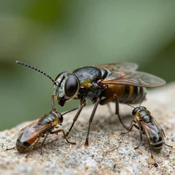 friends from tv show as insects, macro, 4k, realistic, scientific