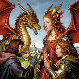 two warlocks fighting, renaissance portrait of a beautiful anthropomorphic female dragon, accurate details, vibrant colours, illustration style, fine - face, audrey plaza, realistic shaded perfect face, dmt, factal, fine details. cartoon. shaded bright colors, lighting poster by james jean, chris dyer, ben ridgeway, ghost - in - the - shell, emtombment of the machine, mystic village, artgerm, jeremy lipkin and michael garmash