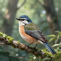 a storybook illustration by goro fujita! a bird in a forest, sharp focus, highly detailed, artstation