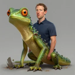 mark zuckerberg is reptile, digital art, concept art, fantasy art, highly detailed, hd wallpaper, artstation, deviantart, behance