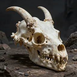 Photorealistic demon bones from black clover