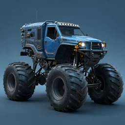 a horse carriage monster truck, coriolios rpg art style, full of details, dark sci - fi, cold blue colors, matte painting, artstation, 8 k, hyperrealistic, style of peter mohrbacher