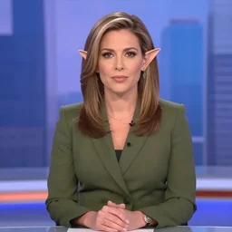 nbc anchorwoman of elven descent, screenshot from nbc news studio