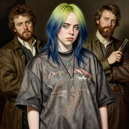 billie eilish, 50s, pinup, intricate, highly detailed, artstation, illustration, jurgens, rutkowski, bouguereau