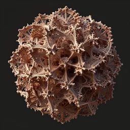 mesh 3D model of complex fractal form in Houdini mesh mode