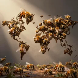 the world but everything is made of bees