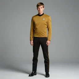 full body digital portrait of scrawny captain james t kirk, starfleet uniform, star trek the next generation, sensual, smooth, elegant, sharp focus, highly detailed
