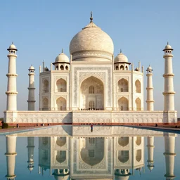 taj mahal, naturel, glossy reflections, hyper detailed, digital art, trending in artstation, cinematic lighting, studio quality, smooth render, unreal engine 5 rendered, octane rendered, art style by klimt and nixeu and ian sprigger and wlop and krenz cushart.
