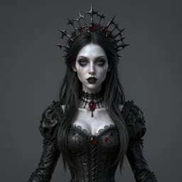 gothic princess portrait. by casey baugh, by rembrandt, mandelbulb 3 d