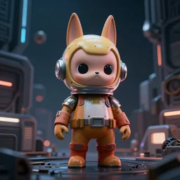 space bunny cyberpunk photorealism