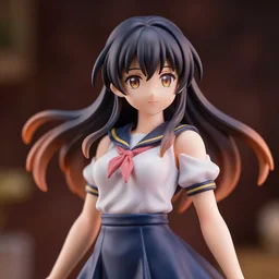 a japanese cute anime girl figure