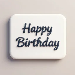a sign that says happy birthday