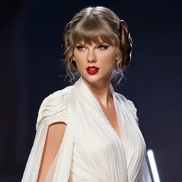 Taylor Swift as Princess Leia in Star Wars by Greg Hildebrandt