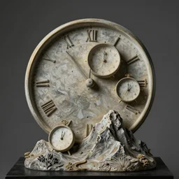 A beautiful sculpture. There are so many kinds of time. The time by which we measure our lives. Months and years. Or the big time, the time that raises mountains and makes stars.  by Sandra Chevrier intuitive