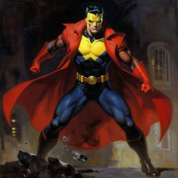painting by Frank Frazetta!!! of as Dr. Manhattan in Watchmen