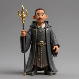 will smith as a wizard, figurine, claymation, hyperrealistic, hyperdetalied, high quality, 8 k, high rendering, photorealistic, cinematic, cgsociety, artstation,