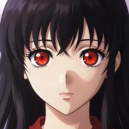 A beautiful demon woman with big and cute red eyes || VERY ANIME, fine-face, realistic shaded perfect face, fine details. Anime. realistic shaded lighting poster by Ilya Kuvshinov katsuhiro otomo ghost-in-the-shell, magali villeneuve, artgerm, Jeremy Lipkin and Michael Garmash, Rob Rey and Kentarõ Miura style, trending on art station