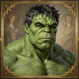 [Portrait of Jean Lassalle as The Hulk as president of France, closeup, D&D, intricate, elegant, highly detailed, digital painting, artstation, concept art, matte, sharp focus, illustration, art by Artgerm and Greg Rutkowski and Alphonse Mucha and Enki Bilal]