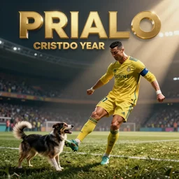 Cristiano Ronaldo kicking a dog, hdri, photo of the year, trending on pixiv