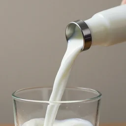 hose with milk pouring out
