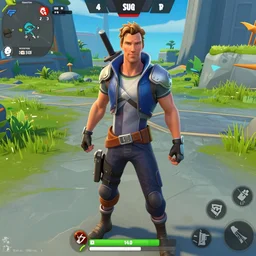 benedict cumberbatch as fortnite character, gameplay screenshot